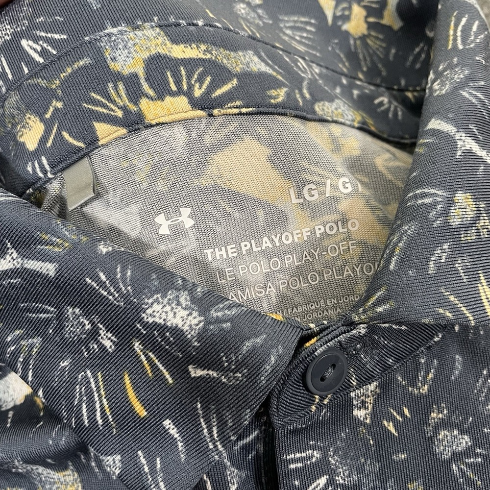 Under Armour The Playoff Polo Men's Size L Multicolor Short Sleeve Golf Shirt